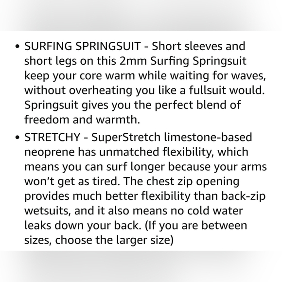 NWOT Ho Stevie! Mens Short Sleeve Short Leg Surf Wet Suit, Warm 2mm Neoprene, LS - Picture 16 of 17